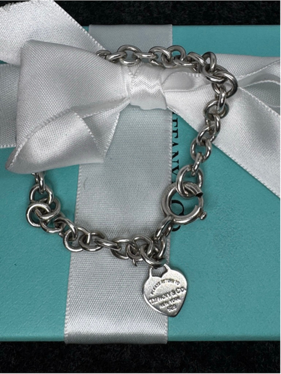 Tiffany & Co. Jewelry - Tiffany & Co. Silver Return to Tiffany Heart Tag Bracelet 7”